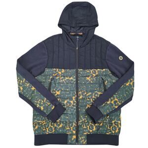 Scotch & Soda Jacket Men’s L Camo Quilted Hooded Puffer Amsterdam Couture Cozy